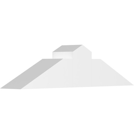 Ekena Millwork Portland Architectural Grade PVC Gable Bracket, 36"W x 9"H x 6"D x 6"F, 6/12 Pitch GBP036X09X0606POR00